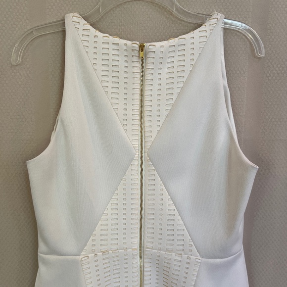 Milly Paneled Sheath Dress Off White Sz12 NWT - Picture 1 of 16